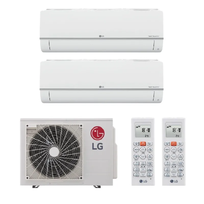Мульти сплит система на 2 комнаты, LG MU2R17.UL0 / PM09SP.NSJ - 2шт
