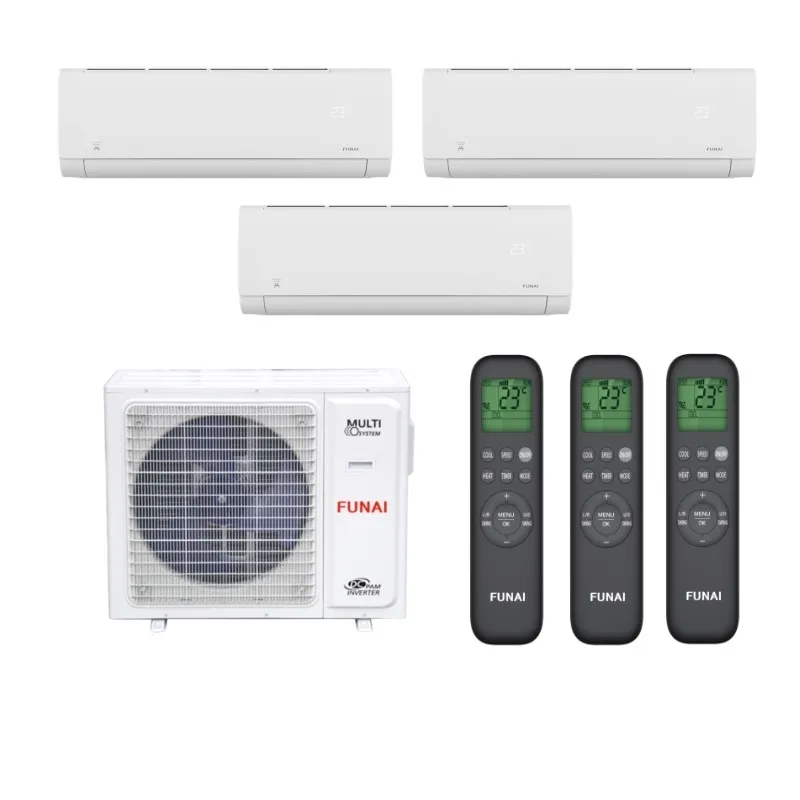 Мульти сплит система на 3 комнаты, Funai RAM-I-3OK60HP.01/U / RAM-I-SG25HP.W03/S - 3 шт.