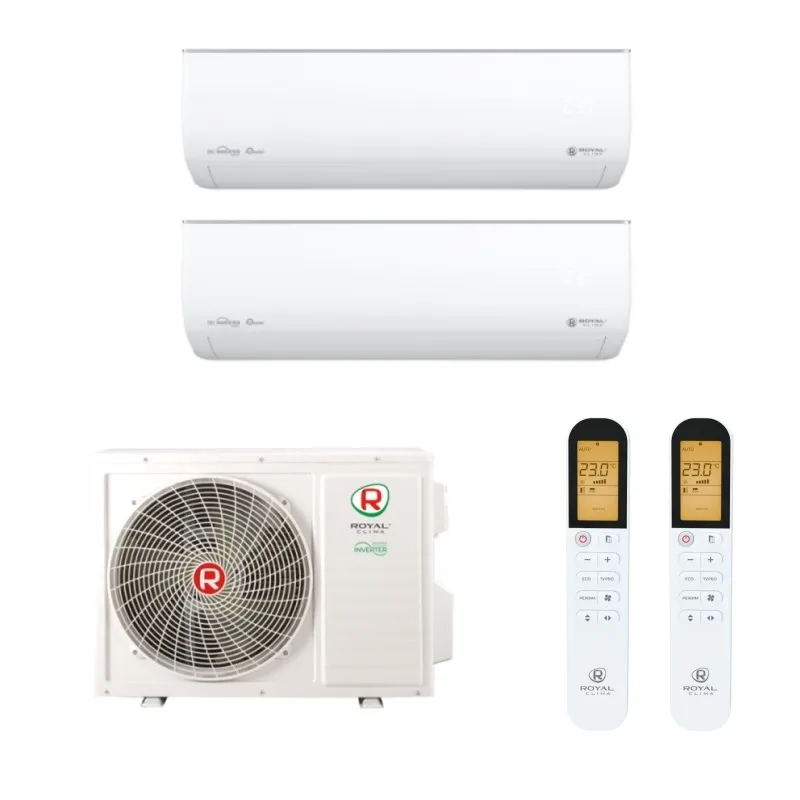 Мульти сплит система на 2 комнаты, Royal Clima 2DFM-14HN/OUT / RCI-GLD07HN - 2 шт.