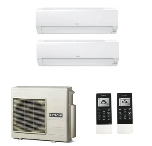 Мульти сплит система на 2 комнаты, Hitachi RAM-53NE2F / RAK-25REF + RAK-35REF