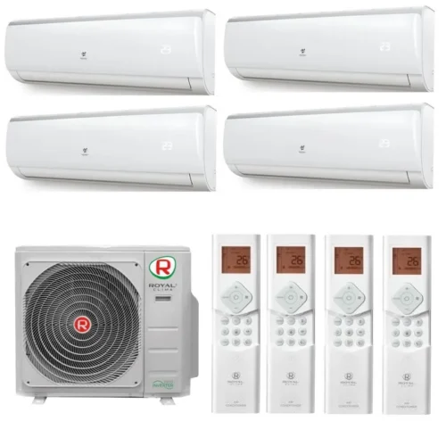 Мульти сплит система на 4 комнаты, Royal Clima 4RMX-28HN / OUT / RCI-TMN07HN - 4 шт.