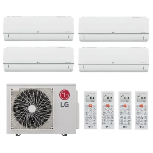 Мульти сплит система на 4 комнаты, LG MU4R25.U21 / PM07SP.NSJR0 - 4шт