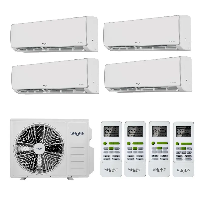 Мульти сплит система на 4 комнаты, Shuft SFMO/I-32 FMI-4/N8/Out / SFMS/I-09 HB FMI/N8/In/white - 4 шт.