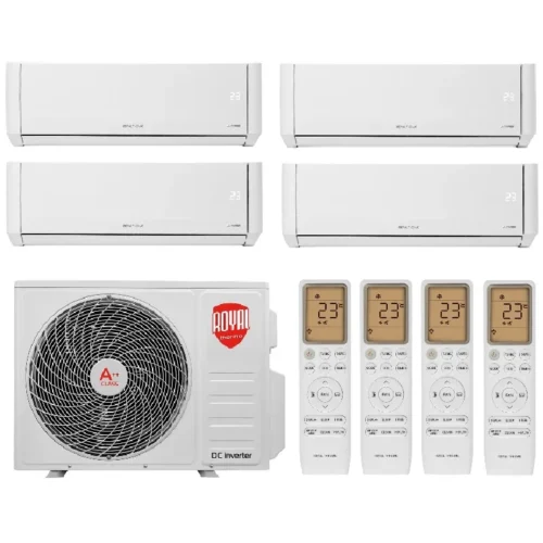 Мульти сплит система на 4 комнаты, Royal Thermo RTFMO/out-32HN8 / RTFMI/in-09HN8/white - 4 шт.