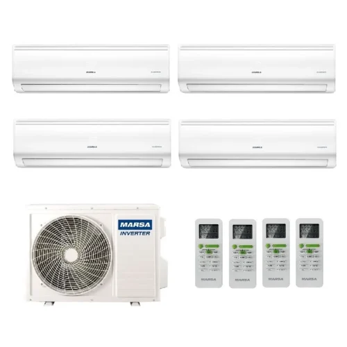 Мульти сплит система на 4 комнаты, Marsa MRK-4M32HTPE-W / MRK-T09PA - 4шт.