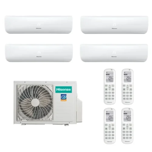 Мульти сплит система на 4 комнаты Hisense AMW4-27U4RJC / AMS-07UW4RMRKB00 - 4шт. 
                    Комплект ZOOM Wi-Fi