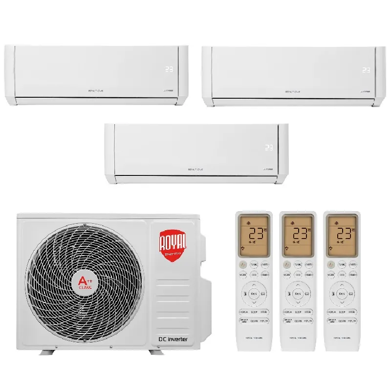 Мульти сплит система на 3 комнаты, Royal Thermo RTFMO/out-27HN8 / RTFMI/in-09HN8/white - 3 шт.
