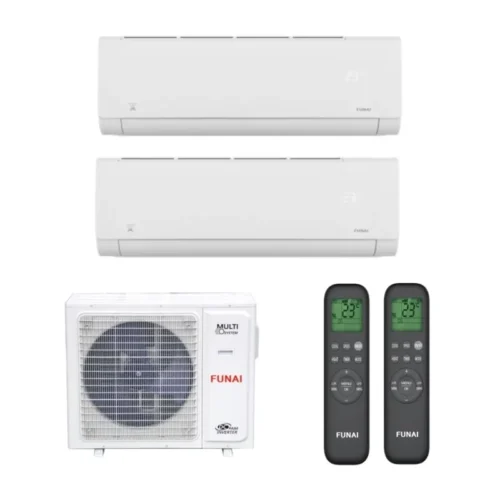 Мульти сплит система на 2 комнаты, Funai RAM-I-2OK40HP.01/U / RAM-I-SG25HP.W03/S - 2 шт.