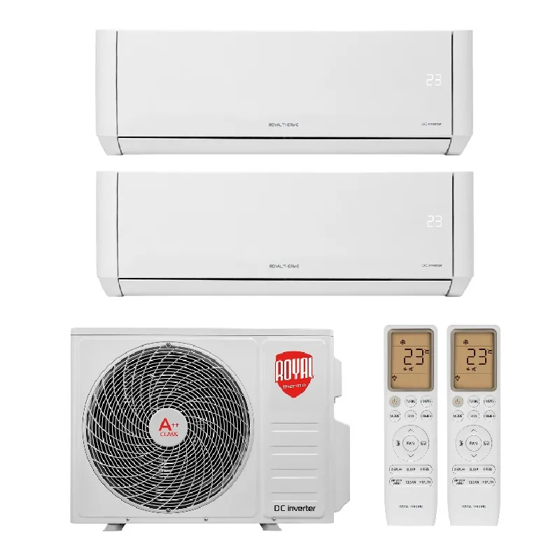 Мульти сплит система на 2 комнаты, Royal Thermo RTFMO/out-18HN8 / RTFMI/in-09HN8/white - 2 шт.