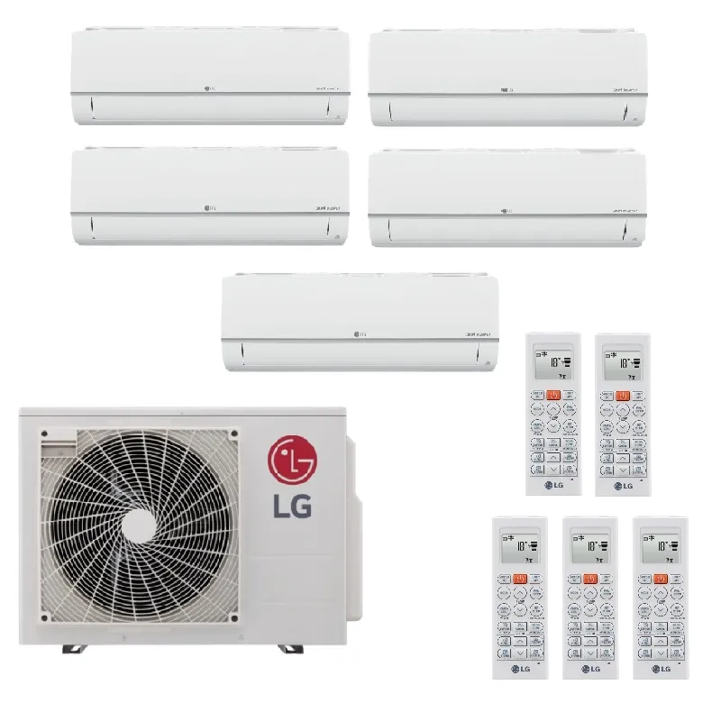 Мульти сплит система на 5 комнат, LG MU5R30.U40 / PM07SP.NSJR0 - 5шт