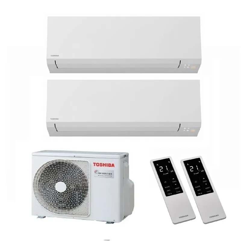 Мульти сплит система на 2 комнаты, Toshiba RAS-2M18G3AVG-E / RAS-B10G3KVSG-E - 2 шт.