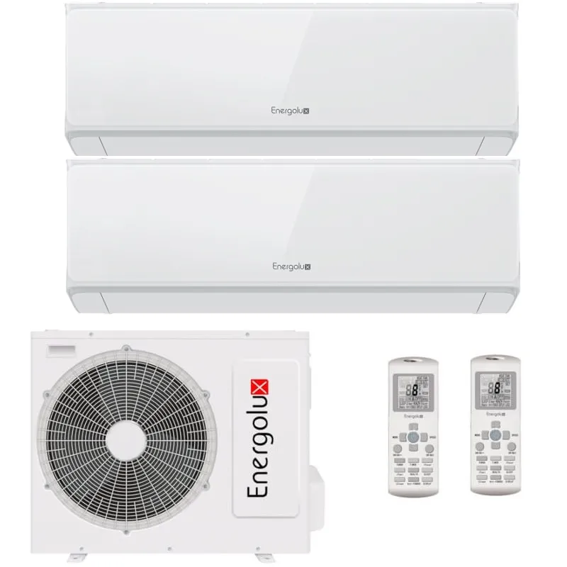 Мульти сплит система на 2 комнаты, Energolux SAM18M1-AI/2 / SAS09M3-AI - 2 шт