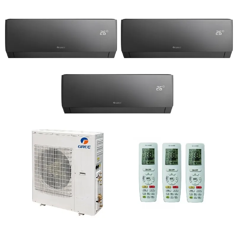 Мульти сплит система на 3 комнаты, Gree GWHD(21)NK6OO (LC)(LH) / GWH09AGCXB-K6DNA4F/ - 3шт.