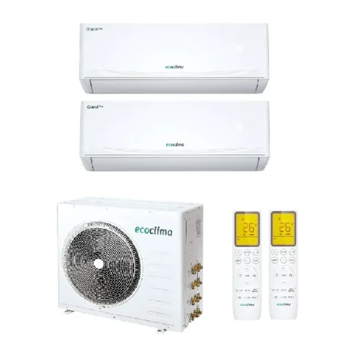 Мульти сплит система на 2 комнаты, EcoClima CM2-TC18/4R2 / CMWM-TC09/AA-4R2 - 2шт.