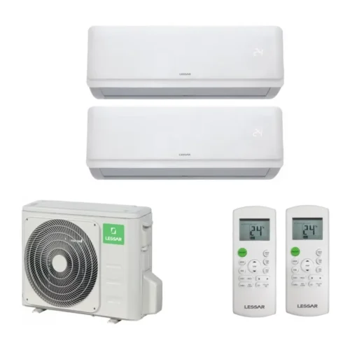 Мульти сплит система на 2 комнаты Lessar LU-2HE18FVE2 / LS-MHE09KOA2A - 2 шт. 
                    Комплект Cool+